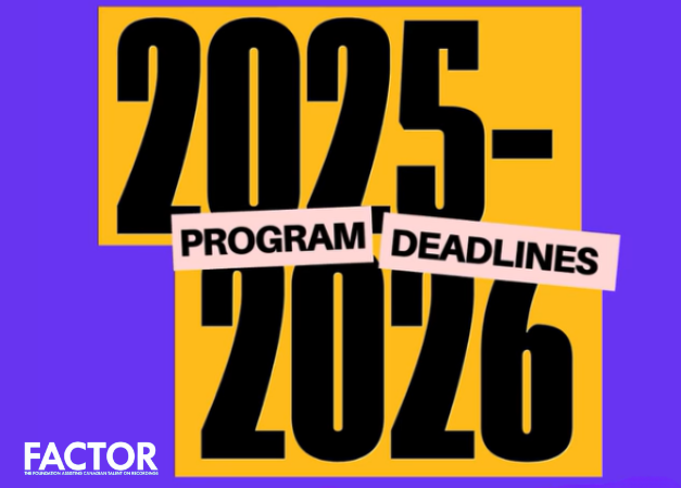 FACTOR Opens Intake for 25-26 Artist Programs